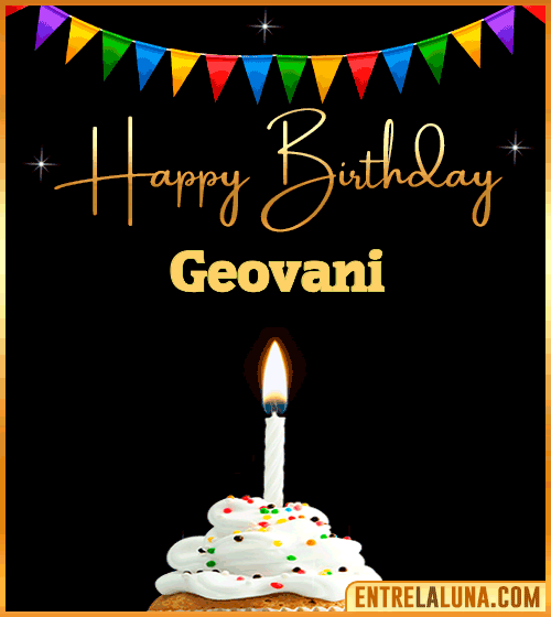GiF Happy Birthday Geovani